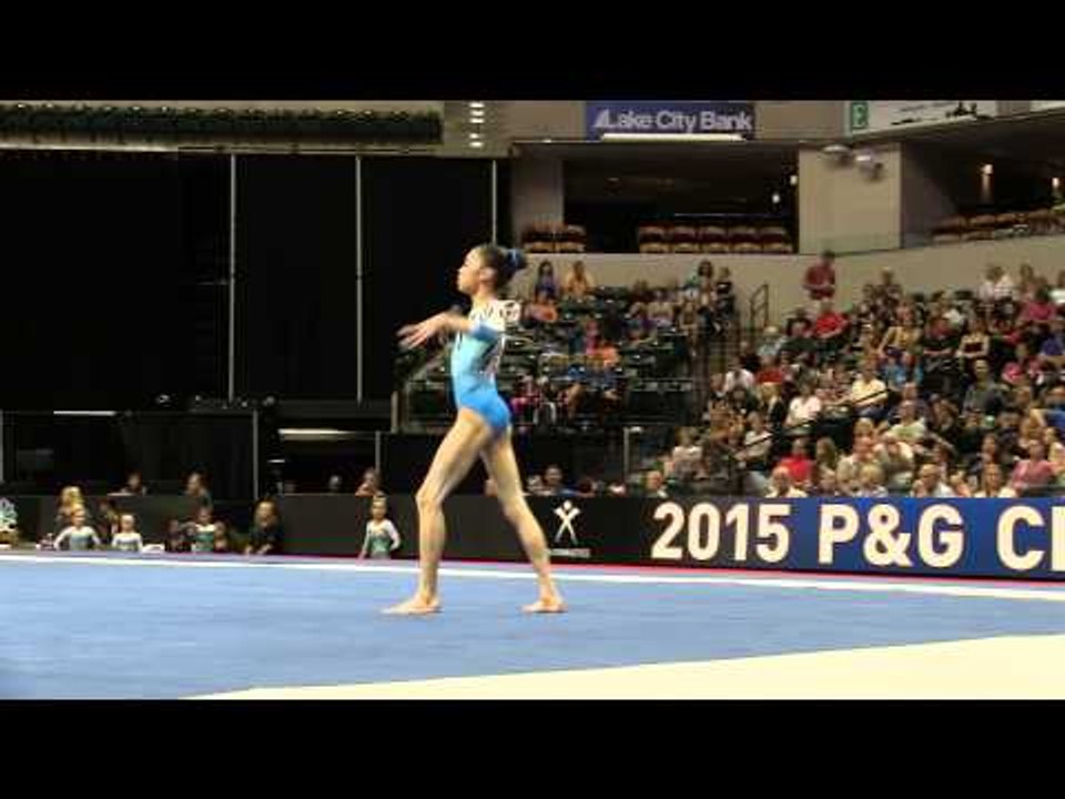Gabby Perea – Floor Exercise – 2015 P&G Championships – Jr. Women Day 2