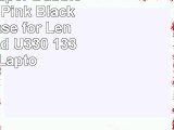 rooCASE Super Bubble Neoprene Pink  Black Sleeve Case for Lenovo IdeaPad U330 133Inch
