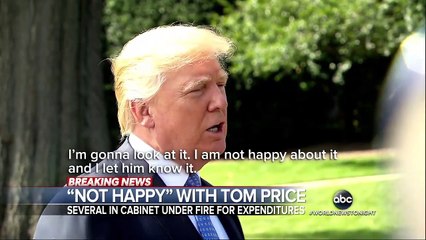 Trump weighs in on health secretary's charter flight scandal