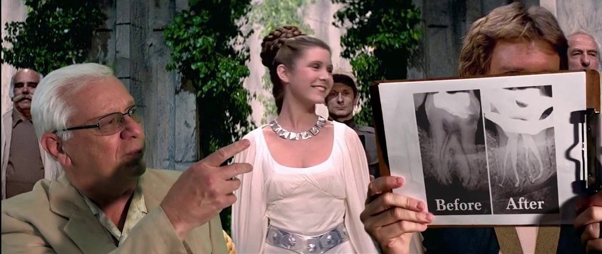 Ce dentiste s'incruste dans Star Wars pour faire la pub de son cabinet dentaire !!