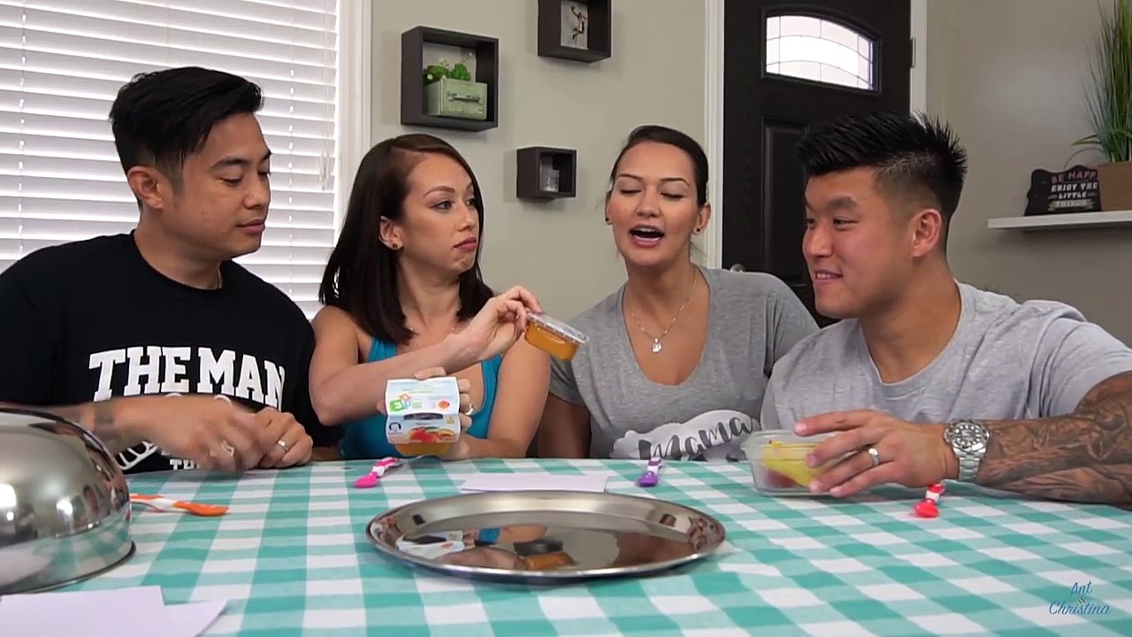 BABY FOOD VS REAL ADULT FOOD CHALLENGE! Ft. Bart Kwan & Geovanna Kwan