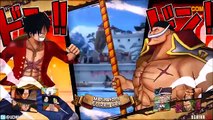 One Piece Burning Blood Luffy Vs Whitebeard Gameplay