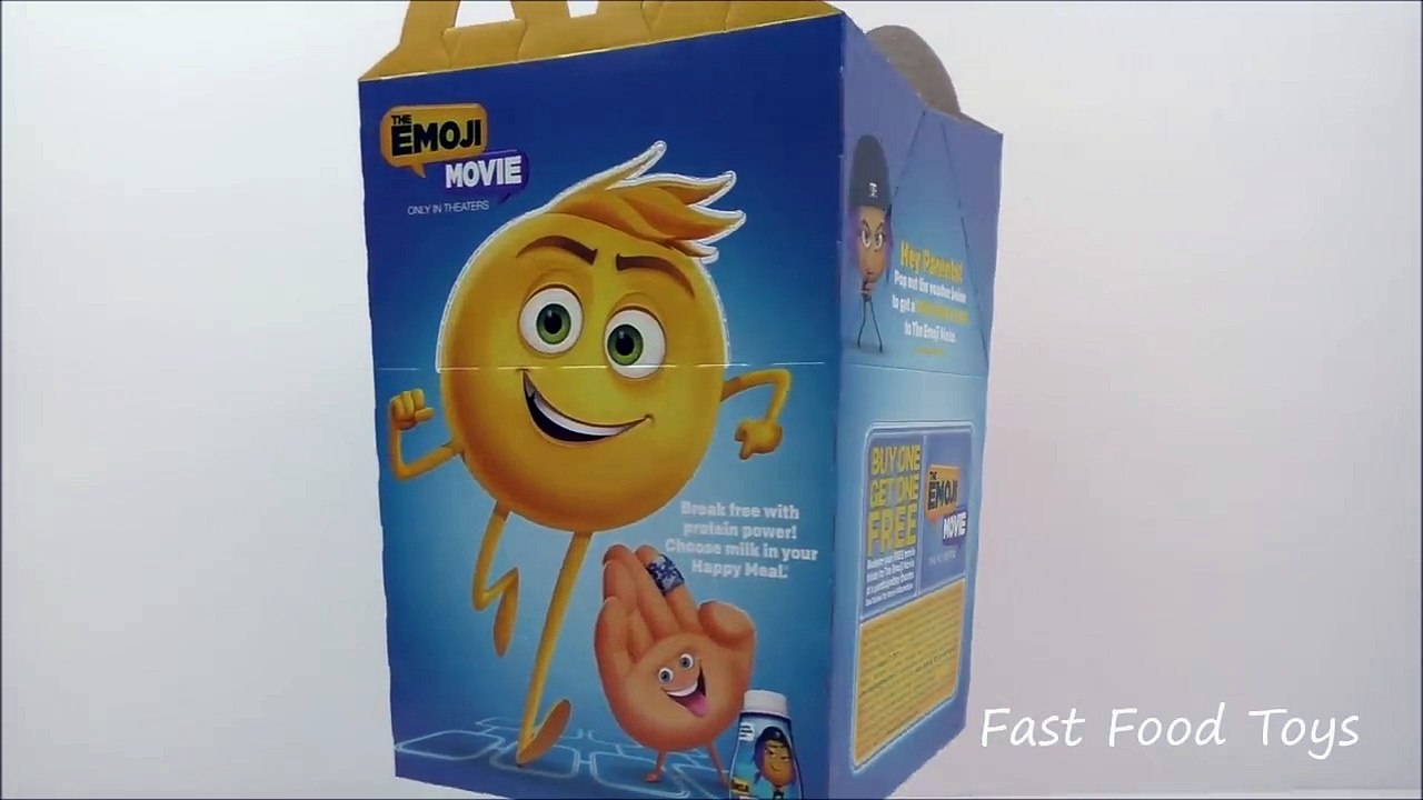 NEXT 2017 McDONALD'S EMOJI MOVIE HAPPY MEAL TOYS BOX FULL SET 8 HAPPY MEAL BOOKS KIDS UNBOXING USA-uuLG0rlFGNU