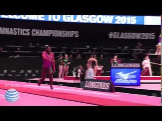Simone Biles - Vault 1 - 2015 World Championships - Podium Training