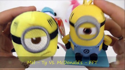 2017 McDONALD'S DESPICABLE ME 3 MOVIE MINIONS HAPPY MEAL TOYS VS TY TEENY TYS COLLECTION FULL SET 4-wQfiqlmdHH8