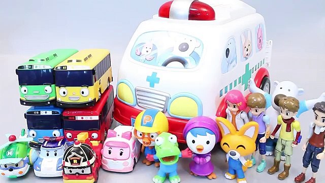 병원놀이 뽀로로 구급차 또봇 타요 폴리 장난감 병원놀이 Tobot Pororo Poli Tayo Cars Toys мультфильмы про машинки Игрушки
