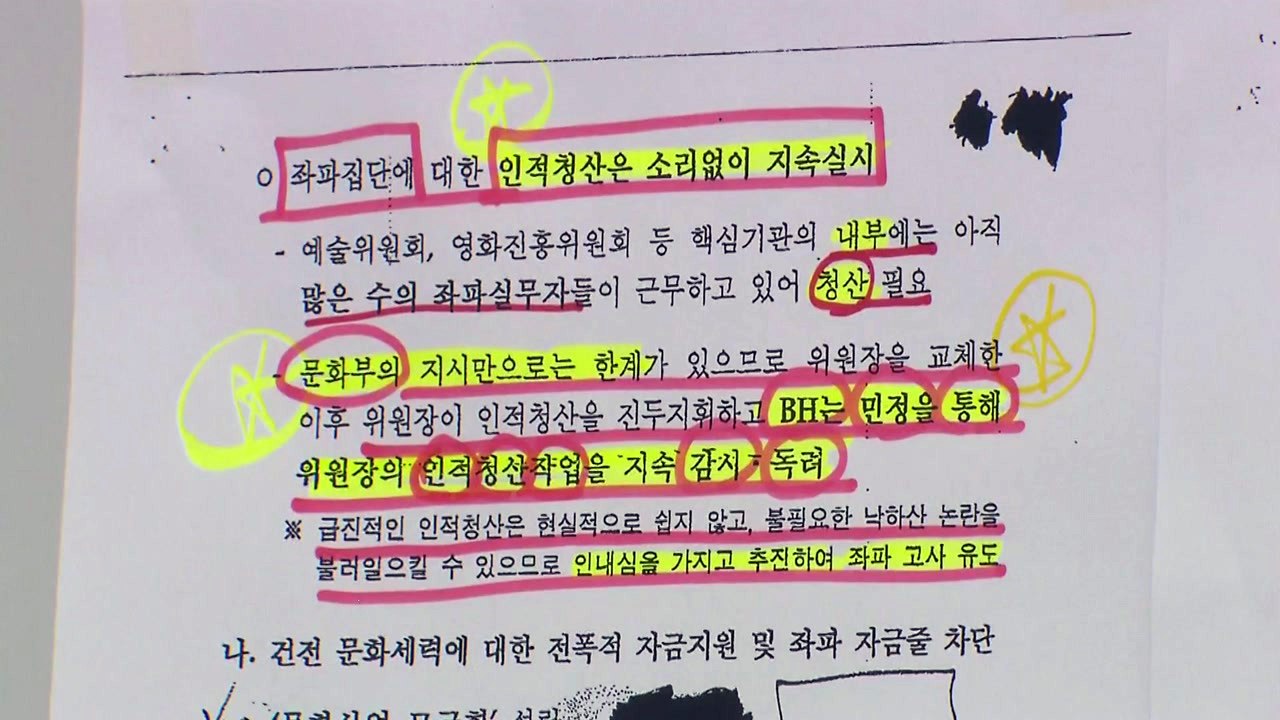 與, MB 정부 靑 문건 공개..."방송사 인사 개입·野 단체장 사찰" / YTN