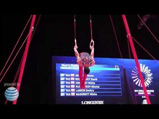 Alex Naddour - Still Rings - 2015 World Championships - Podium Training