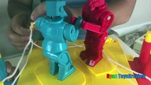 Rock em Sock em Robots Family Fun Classic Game for kids Surprise Toy Car Ryan ToysReview