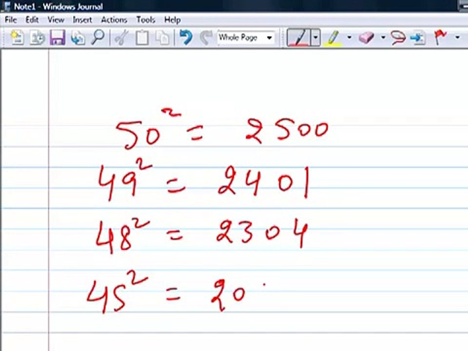 easy Math Trick to square