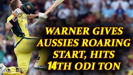 Download Video: India vs Australia 4th Odi : David Warner hits 1st ODI ton in India | Oneindia News