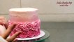 Swirl Buttercream Rosettes Cake / Torta De Rosas by CakesStepbyStep