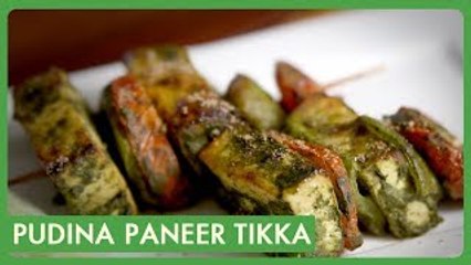 Pudina Paneer Tikka Recipe In Telugu | పుదీన పన్నీర్ టిక్కా | Easy Party Snack Recipe