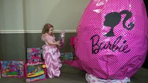 Giant Barbie Surprise Egg - Barbie Dreamhouse Dolls Car Playsets