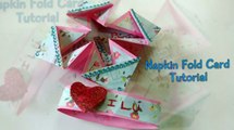 Napkin Fold LOVE Card Tutorial For Scrapbook | How To | Craftlas