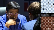 Excited Magnus Carlsen, Anxious Anand - End of Rd11 - World Chess Championship new