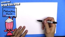 How To Draw Millie Shake from Shopkins - Cute EASY Chibi - Step By Step - Kawaii