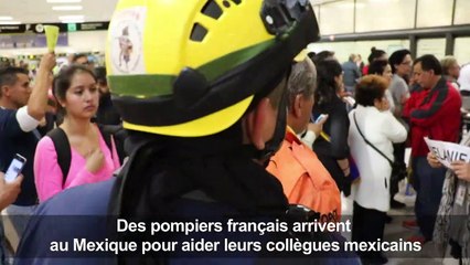 Des pompiers français arrivent au Mexique pour aider les secours