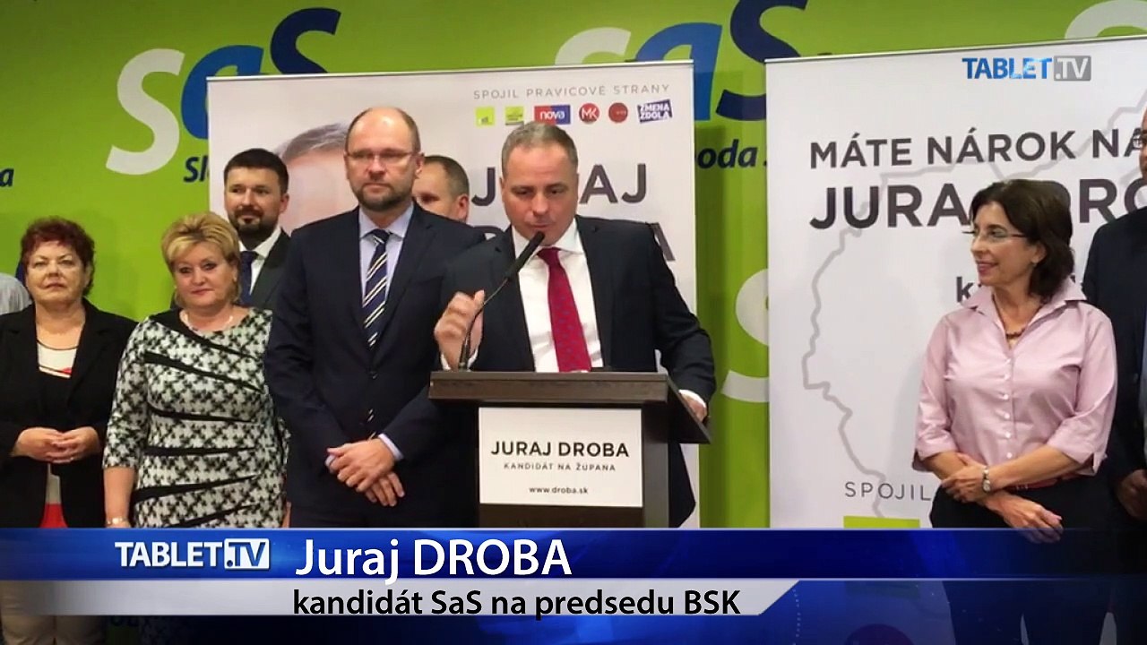 ZÁZNAM: TK predsedu SaS R. Sulíka a kandidáta na predsedu BSK J. Drobu