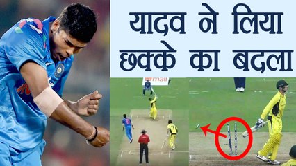 IND VS AUS 4th ODI: Umesh Yadav takes revenge from Handscomb | वनइंडिया हिंदी