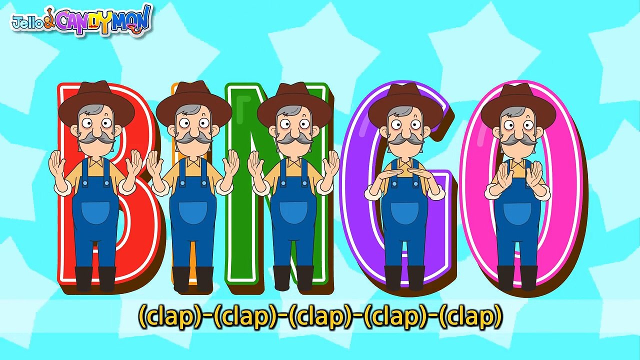 BINGO - Dog song - Nursery Rhymes - Popular Rhymes - English Song For Kids - for ESL Students
