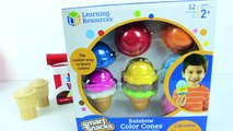 PEPPA PIG ICE CREAM PICNIC WITH BROTHER GEORGE CONES PLAYSET BEST LEARNING COLORS FOR KIDS