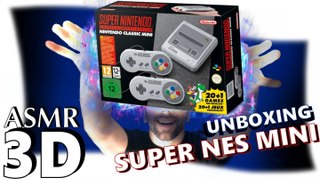ASMR unboxing SUPER NES MINI relaxation (français, whisper)
