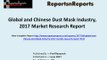 Dust Mask Market: 2017 Global Industry Trends, Growth, Share, Size and 2022 Forecasts Report