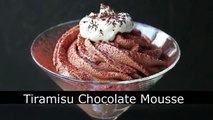 Tiramisu Chocolate Mousse Recipe - Valentines Chocolate Dessert Special