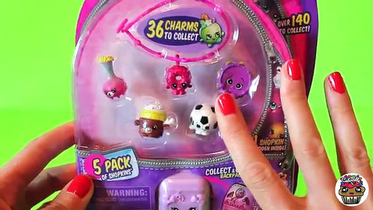 Shopkins Season 5 Opening 5 Pack + EXCLUSIVE Lot of CHARMS!!!! | Toy Caboodle
