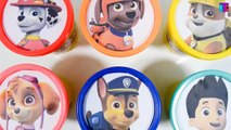 Paw Patrol Play Doh Cans Surprise Toys Play Doh Dippin Dots Learn Colors with Paw Patrol Charers