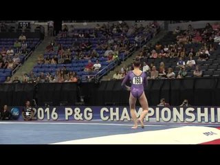 Madeleine Johnston - Floor Exercise - 2016 P&G Gymnastics Championships – Jr. Women Day 1