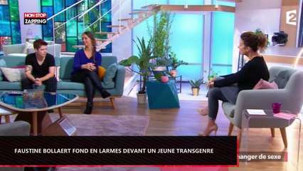 Faustine Bollaert fond en larmes face à un jeune transgenre (Vidéo)