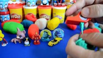 Play-Doh Kinder Surprise Eggs Kinder Surprise LPS Disney Cars Spiderman Toy Story Thomas and Friends