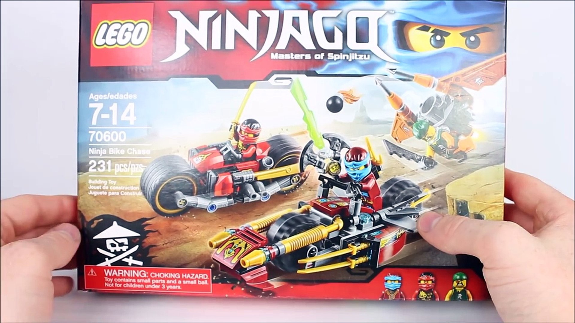 lego ninjago bike chase