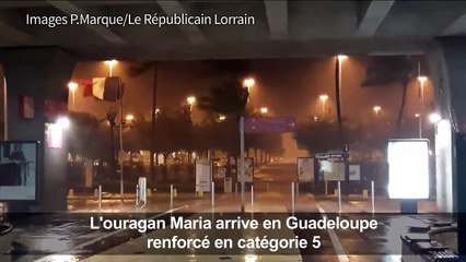L'ouragan Maria arrive sur la Guadeloupe