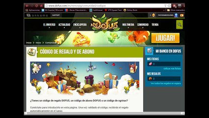 ¡¡CODIGOS DE REGALO GRATIS!! (DOFUS)