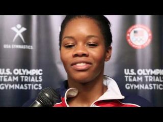 Gabby Douglas - Interview - U.S. Olympic Team Trials - Day 1