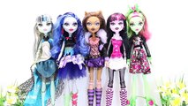 Play Doh Monster High Mermaids Frankie Stein Draculaura Clawdeen Wolf Venus McFlytrap Ghoulia Yelps