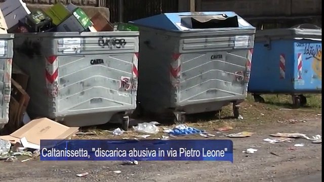 Caltanissetta, “discarica abusiva in via Pietro Leone”