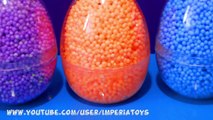 3 Interesting Surprise Eggs foam clay - Pixar Cars Disney FROZEN Dora The Explorer