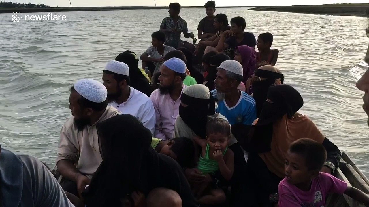 On board Rohingya boat as refugees continue to flee
