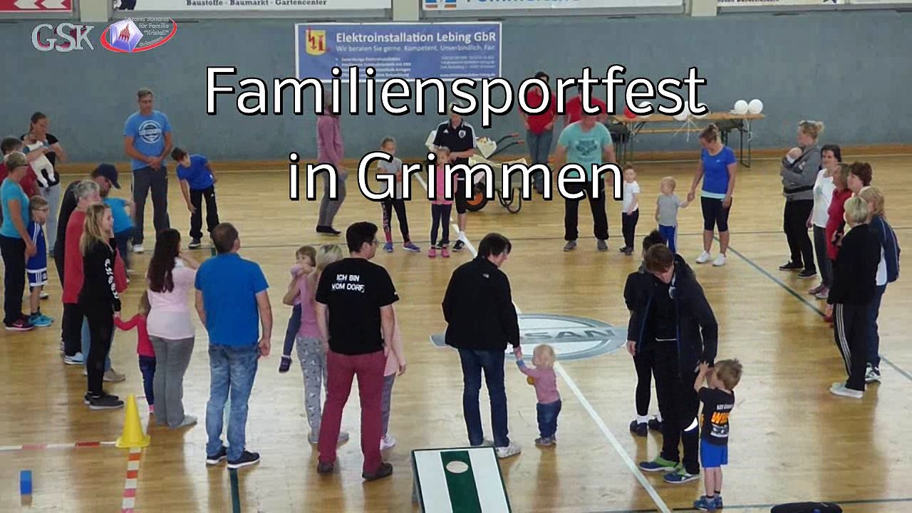 Familiensportfest des lokalen bündnis für familie in grimmen