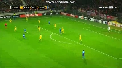 Theo Walcott GOAL BATE Broisov 0-1 Arsenal 28.09.2017