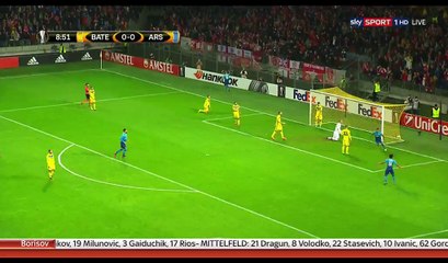 Theo Walcott Goal HD - BATE 0-1 Arsenal - 28.09.2017