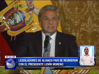 Presidente Lenín Moreno y asambleístas de AP se reunieron por contenido de consulta popular