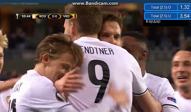 Anders Konradsen GOAL - Rosenborg 2-0 Vardar - 28.09.2017