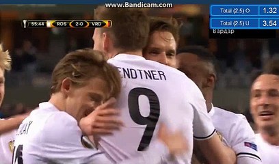 Anders Konradsen GOAL - Rosenborg 2-0 Vardar  -  28.09.2017