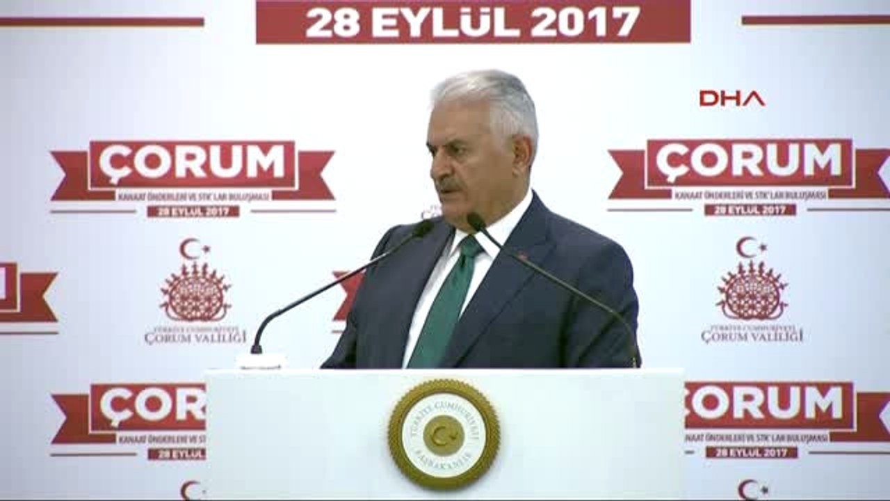 Çorum Başbakan Yıldırım Kanaat Önderleri ve Stk'lar Buluşması Programında Konuştu -3