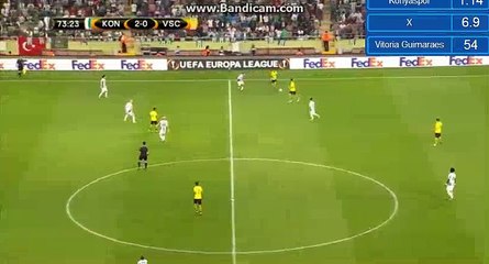 Paolo Hurtado Goal HD - Konyaspor 2-1 Vitoria Guimataes 28.09.2017